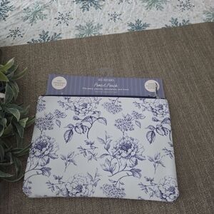 OC Designs Floral Pencil Case - White and Purple